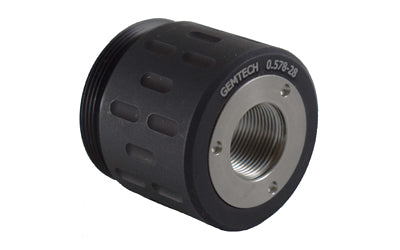 Gemtech 12196 GM-45/Blackside Fixed Barrel Rear Mount Adapter, 1/2x28 Thread, 9mm, Black