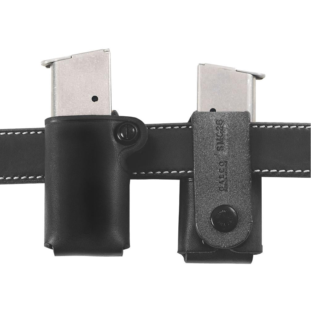 Galco Premium Leather Single Magazine Holder 10mm 45 ACP Black