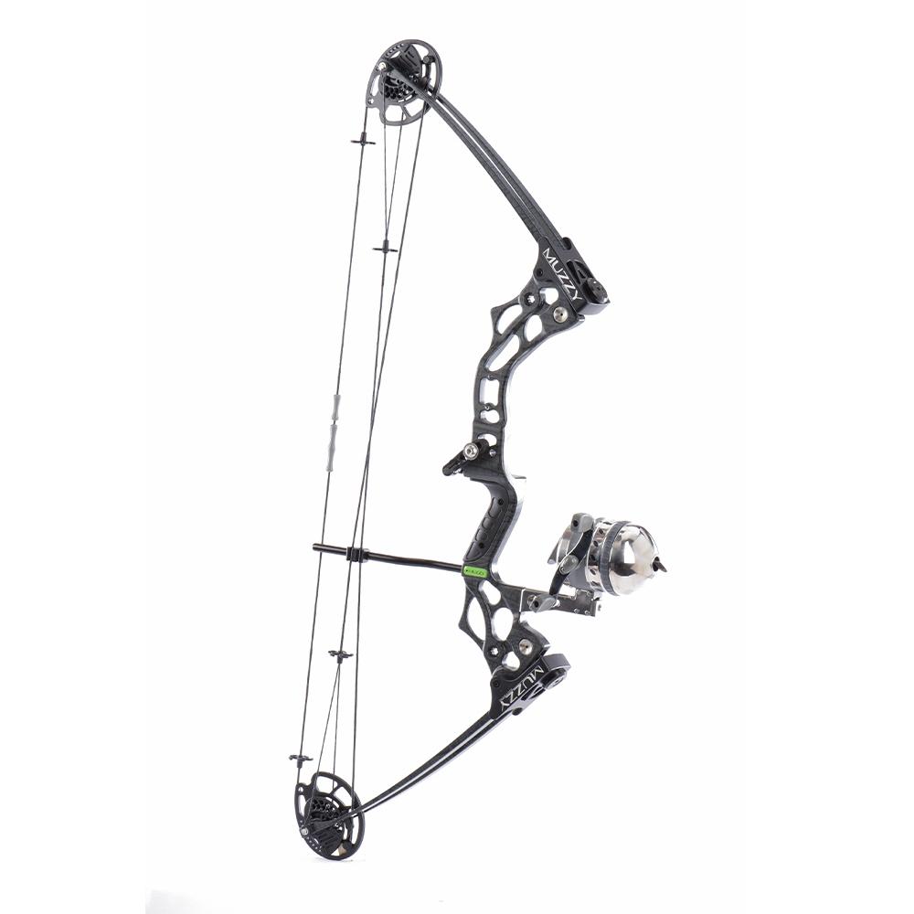 Muzzy Bowfishing V2 Right Hand Compound Bow with Spin Reel Kit