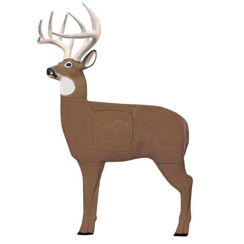 GlenDel Pre-Rut Whitetail Buck Target with 4-Sided Replaceable Core
