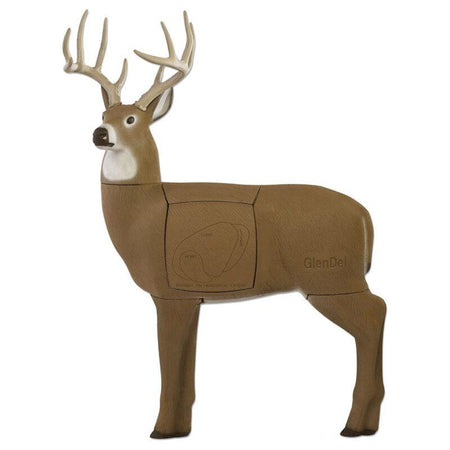 GlenDel 3D Full-Rut Buck Archery Target Featuring 4-Sided Insert