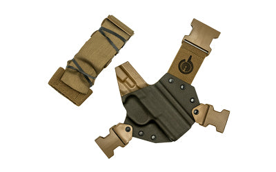GunfightersINC Kenai Outdoor Chest Holster, FN FNX 45 Tactical, Nylon Harness, Gray Kydex Shell, Right Hand KN-FNX45T-040221
