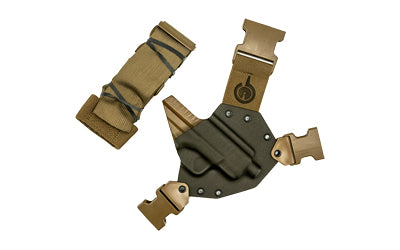 GunfightersINC Kenai Outdoor Chest Holster, Springfield Hellcat, Nylon Harness, Gray Kydex Shell, Right Hand KN-HELLCAT-040221