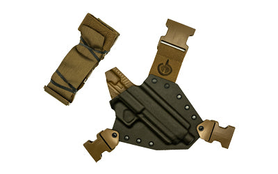 GunfightersINC Kenai Outdoor Chest Holster, Sig P320 X-TEN, Nylon Harness, Gray Kydex Shell, Right Hand KN-P320X-TEN-040221