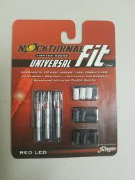 Nockturnal Universal Lighted Arrow Nocks Red Size