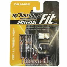 Nockturnal Universal Lighted Arrow Nocks Orange Size