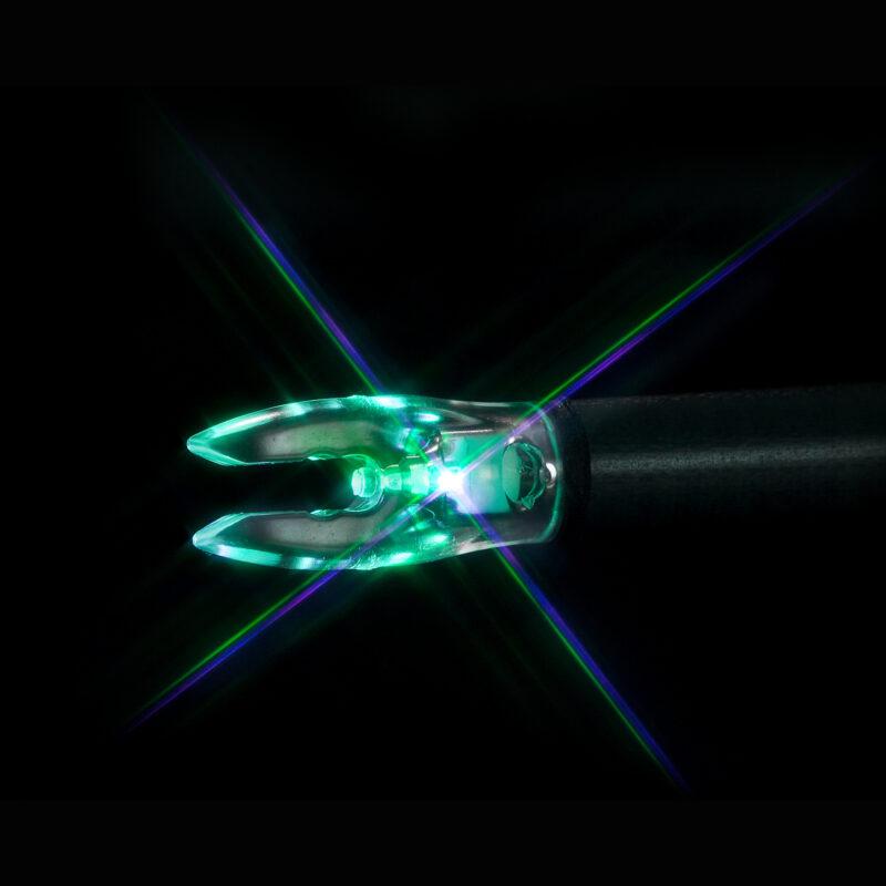 Nockturnal FIT Blue/Green Strobing Lighted Arrow Nocks Pack of 3