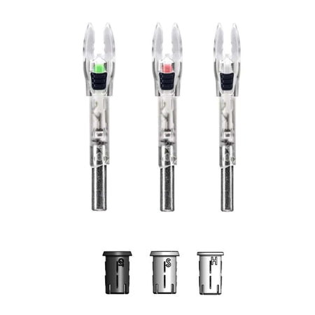 Nockturnal Shift Lighted Nocks Universal Size Red 2ct 20+ Hour Battery Life