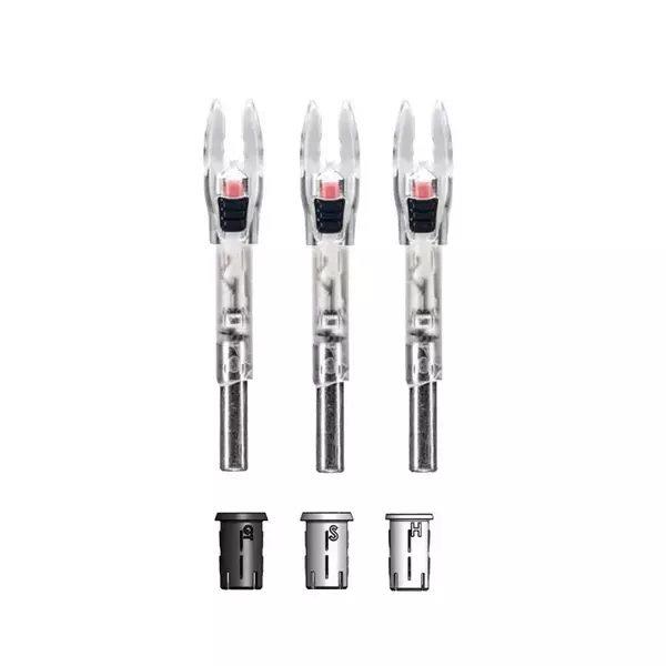 Red Lighted Arrow Nocks by Nockturnal Shift Universal - 3-Pack