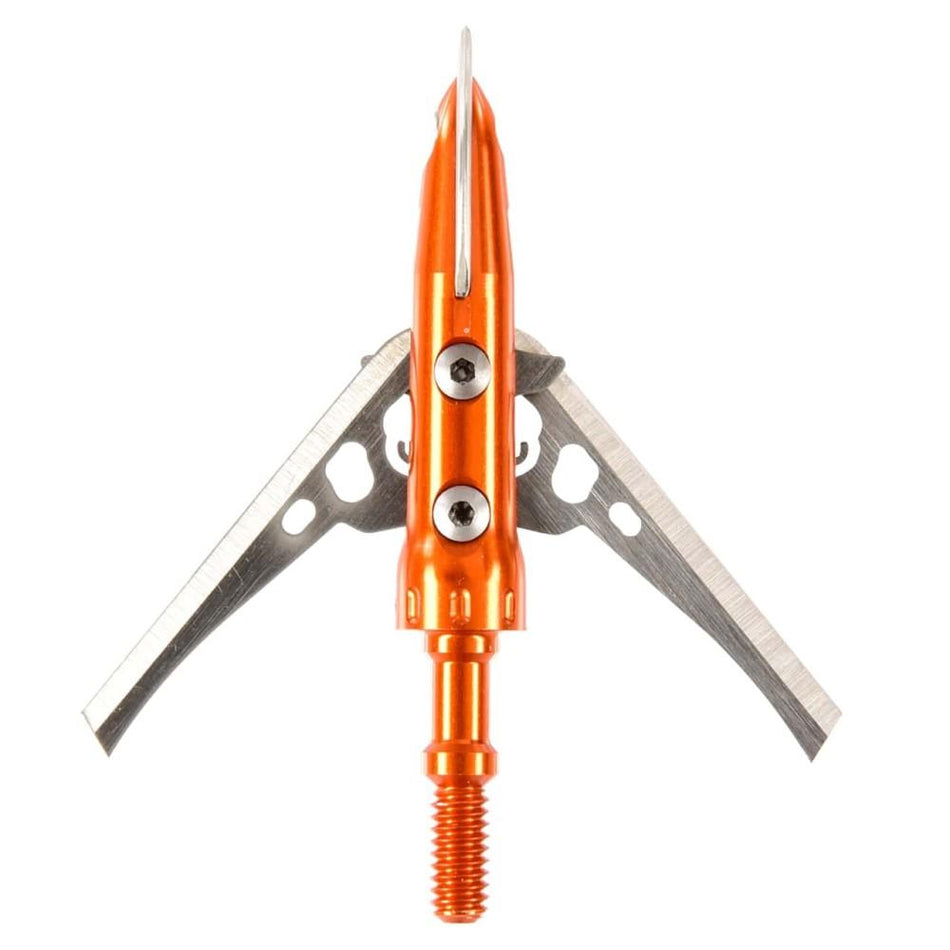 Rage Broadhead Crossbow X NC 125 Grain 2-Blade Orange Anodized Ferrule