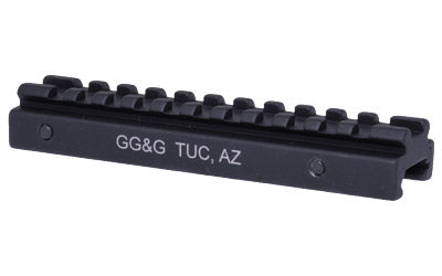 GG&G Flat-Top Receiver Optic Rail Riser for AR-15 and M16, Picatinny, Black GGG-1002