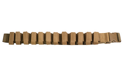 Grey Ghost Gear 40MM Round Carrier Belt, Holds 12 Rounds, Laminate Construction, Coyote Brown 1087-14
