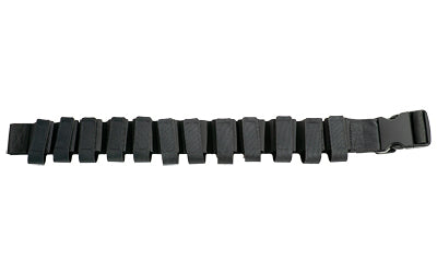 Grey Ghost Gear 40MM Round Carrier Belt, Holds 12 Rounds, Laminate Construction, Black 1087-2