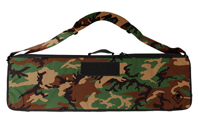 Grey Ghost Gear Rifle Bag M81 Woodland Matte Nylon, 38 In Length, Loop Interior, Front 8x3 Patch Field, Two Zippered Mesh Pockets 6021-3