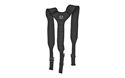 Grey Ghost Gear UGF Battle Belt 3 Point Suspender System, Black Laminate Nylon, Low IR Dye, MOLLE Compatible, Water Resistant 9037-2