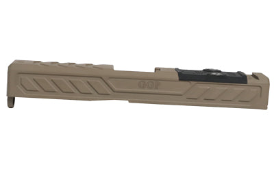 GGP Stripped Slide Version 6 Flat Dark Earth Cerakote, Dual Optic Cut RMR/DPP, Glock 19 Gen 3 Fit