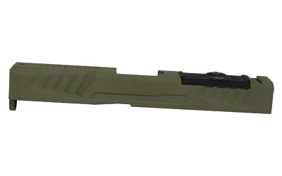 GGP Stripped Slide Version 5 Olive Drab Green Cerakote, Dual Optic Cut RMR/DPP, Glock 19 Gen 3 Fit