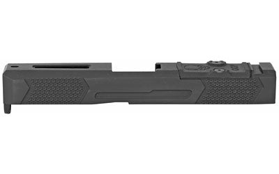 Grey Ghost Precision Glock 19 Gen 3 Stripped Slide Version 4 Black Nitride Finish Dual Optic Cutout RMR or DeltaPoint Pro Compatible with G10 Cover
