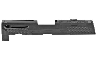 Grey Ghost Precision Sig Sauer P320 Compact Slide, Dual Optic Cutout, V1 Slide Pattern, Black DLC Finish, GGP320-C-BLK-1