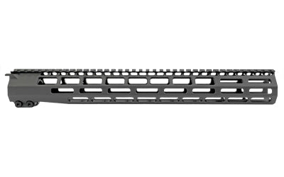 Grey Ghost Precision AR-15 MLOK Handguard 15", Picatinny Top Rail, Sniper Gray Anodized GGP55615HGSG