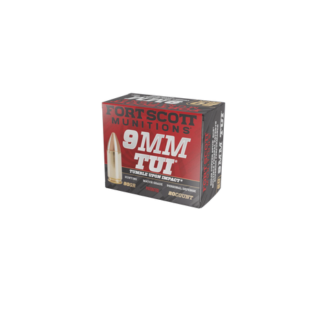 Fort Scott Munitions 9MM080SCV Tumble Upon Impact (TUI) Solid Copper Spun 80 Grain 9mm Luger/Parabellum 1356 fps