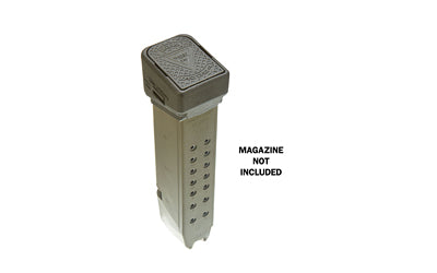 Ghost Inc. LoViz Mother of All Baseplates Magazine Extension +4 Rounds of 9MM, Matte Finish Black, Glock Gen 2-5 17/22/31/34/35/37/45/47