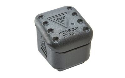Ghost Inc. MOAB +6 Round Magazine Extension Baseplate, Black, For Magpul PMAG 546 Glock Magazines