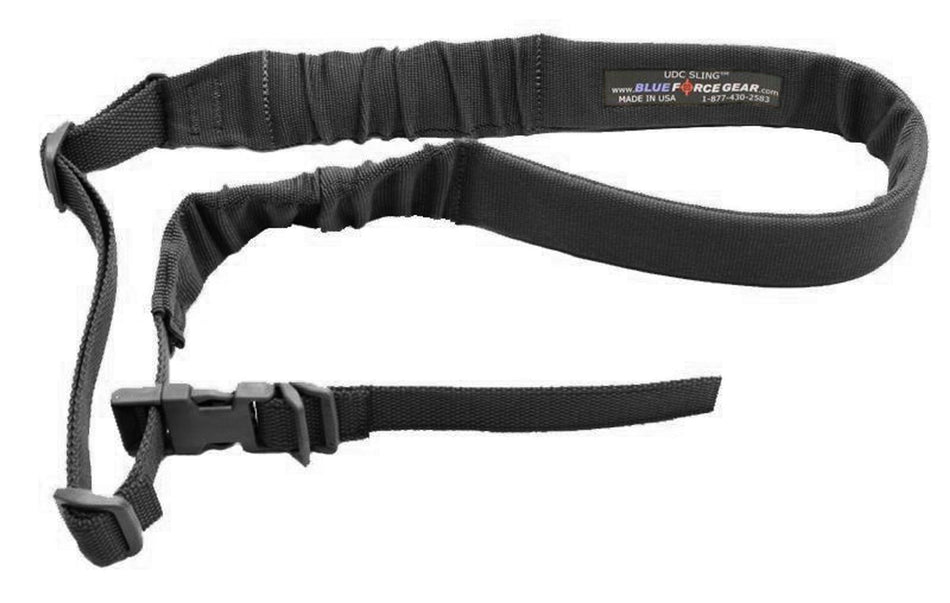 Blue Force Gear UDC Padded Bungee 1-Point Sling Black with Push Button Adapter