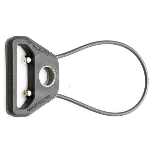 BFG Molded Universal Wire Loop 2.75 Inch Push Button Sling Attachment in Black
