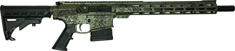 GLFA AR10 RIFLE 308 BUNDLE 16" W/ 5 KNIVES LICHEN GREEN
