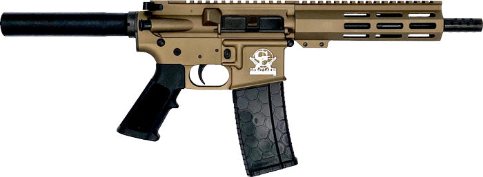 GLFA AR15 PISTOL 223 WYLDE 7.5" NITRIDE BARREL BRONZE
