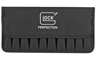 GLOCK OEM Magazine Carrier Pouch, Nylon, Holds 10 Magazines, Logo on Flap, Black AP60221
