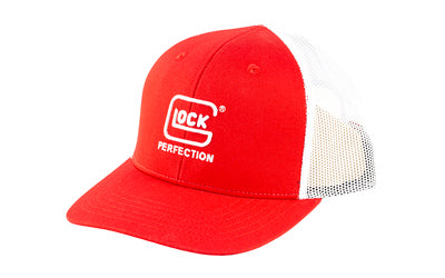 GLOCK AS10076 Red Ranger Structured Mesh Snapback Hat with Flag Patch