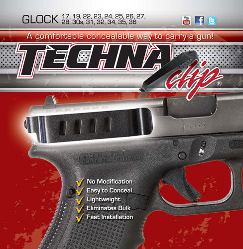 Techna Clip Glock 20/21/21SF/29+ Handgun Retention Belt Clip