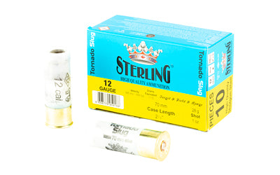 Sterling Big Game Series Tornado Slug Rifled Slug Shotgun Ammo 12 Gauge 2.75 in 1 oz Slug