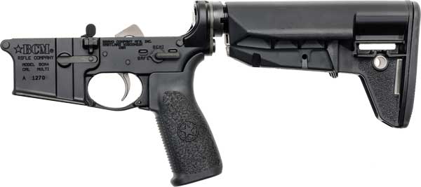 BCM LOWER GROUP AR-15 5.56MM W/BCM MOD-2 SOPMOD BLACK