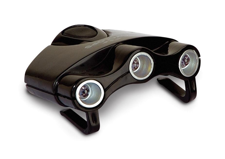 Cyclops Orion 3-LED Clip-On Hat Light Hands-Free