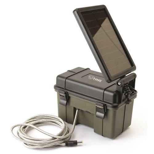 HME 12V Solar Auxiliary Power Pack Trail Camera External Battery Box