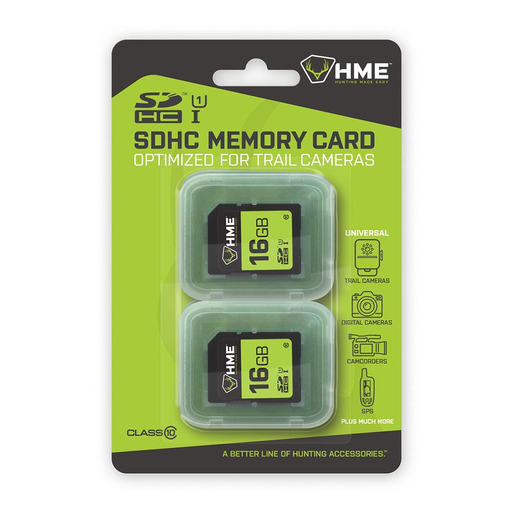 HME 16GB SDHC High Speed Memory Card 2-Count