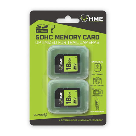 HME 16GB SDHC High Speed Memory Card 2-Count