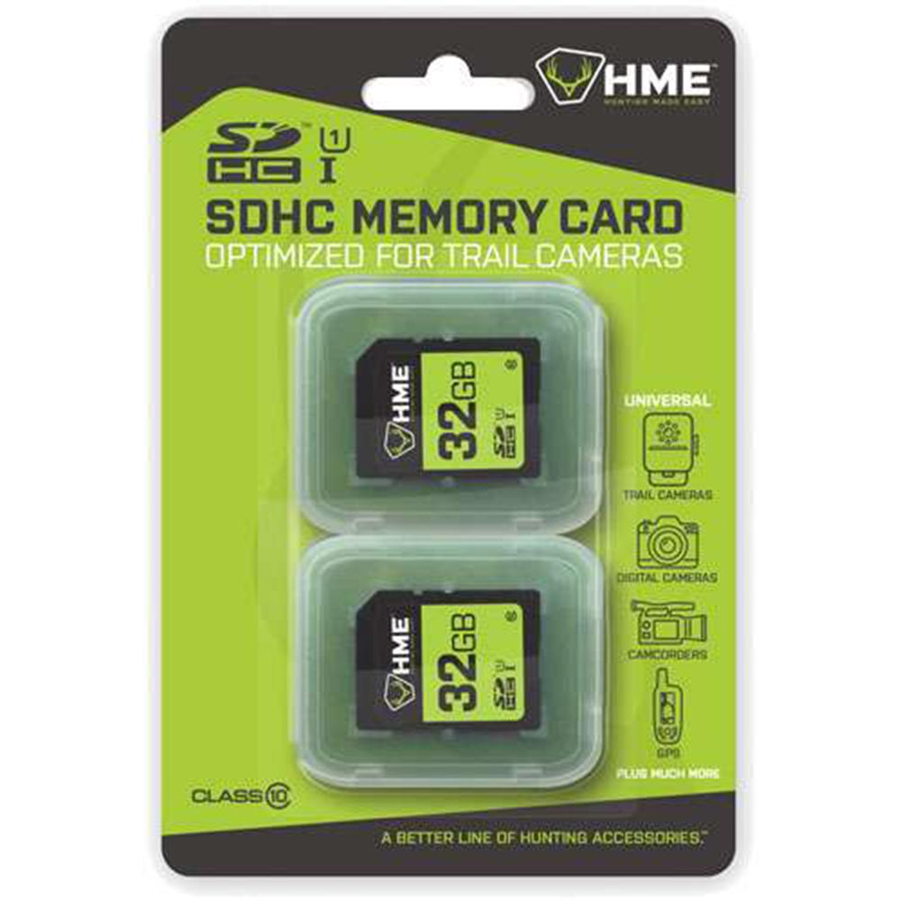 HME 32GB SDHC Memory Card Two-Pack Multi-Device Compatible
