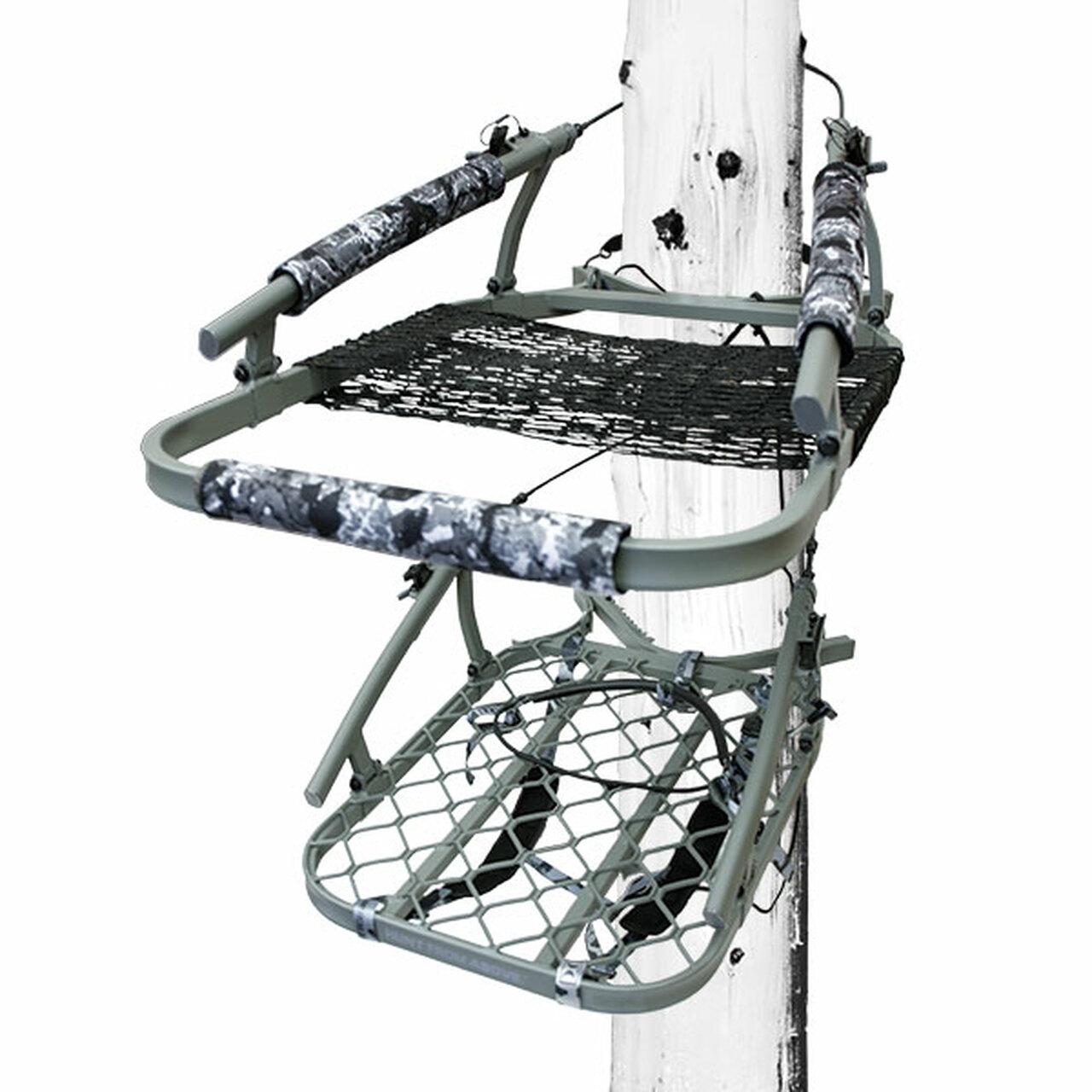 Hawk Ultra-Lite Climbing Stand with Grey Camo Finish