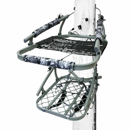 Hawk Ultra-Lite Climbing Stand with Grey Camo Finish