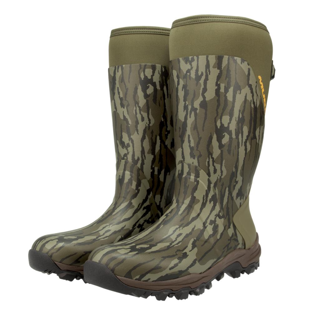 Muddy DV8 17 Inch Non-Insulated Rubber Boot Mossy Oak Bottomland Size 13D