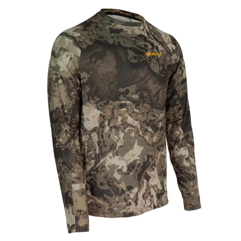 Muddy Base Layer Long Sleeve Crew Top Veil Canyon Grey - 2XL