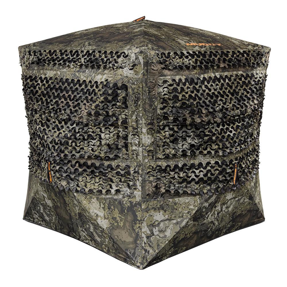 Muddy Carnage Die-Cut Blind Veil Canyon Grey Evo Mesh Curtains