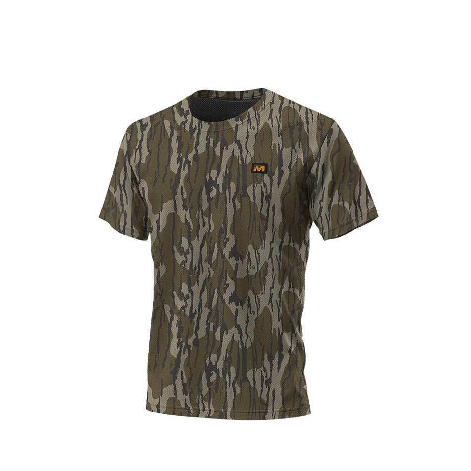 Muddy DV8 Ambush Short Sleeve Camo Shirt Mossy Oak Bottomland XL