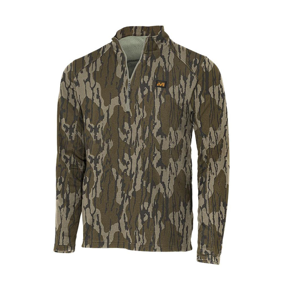 Muddy DV8 Quest Midweight Fleece Quarter Zip Mossy Oak Bottomland 2XL
