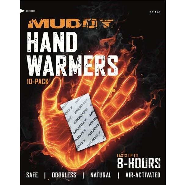 Muddy 10-Pack Disposable Hand Warmers Odorless Lightweight