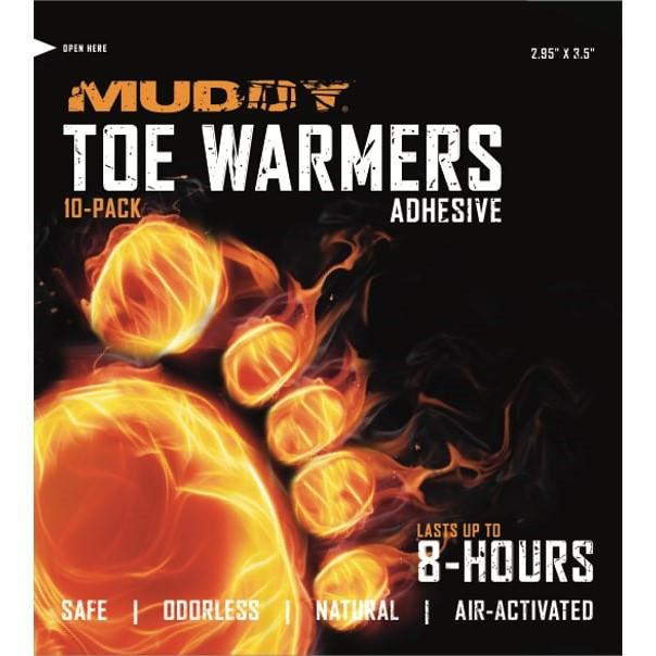 Muddy Disposable Toe Warmers with Adhesive Non-Toxic 10-Pack